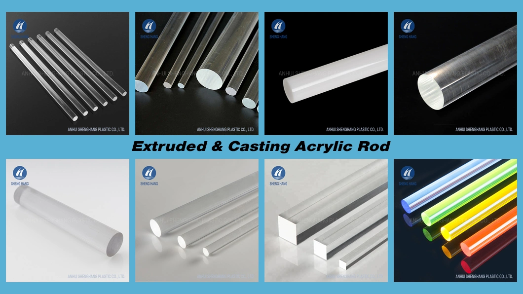 Transparent Plexiglass Cylinder Extruded Casting PMMA Acrylic Tubes