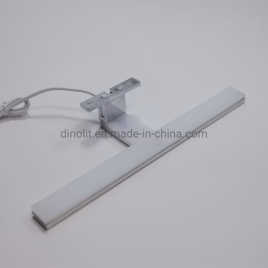 Minamulist Design Chrome 220V-240V Stainless Steel+Acrylic 7W Waterproof Bathroom LED Mirror Illumination for Bath Furniture/Cabinet/Mirror Frame/Vanity CE IP44