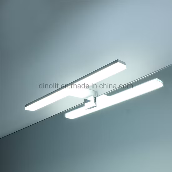 Minamulist Design Chrome 220V-240V Stainless Steel+Acrylic 7W Waterproof Bathroom LED Mirror Illumination for Bath Furniture/Cabinet/Mirror Frame/Vanity CE IP44