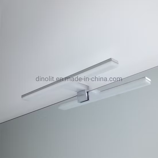 Minamulist Design Chrome 220V-240V Stainless Steel+Acrylic 7W Waterproof Bathroom LED Mirror Illumination for Bath Furniture/Cabinet/Mirror Frame/Vanity CE IP44