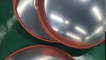 High Quality Indoor and Outdoor Unbreakable Orange Traffic Acrylic Convex Mirror