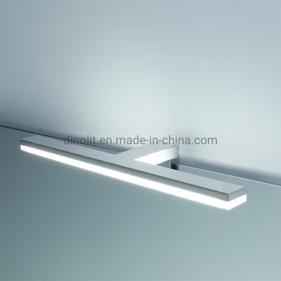 Minamulist Design Chrome 220V-240V Stainless Steel+Acrylic 7W Waterproof Bathroom LED Mirror Illumination for Bath Furniture/Cabinet/Mirror Frame/Vanity CE IP44