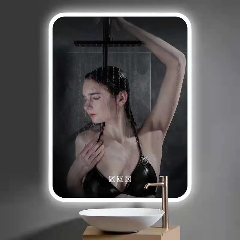 Acrylic Surrounded Edge Frame LED Bathroom Mirror with Good Price