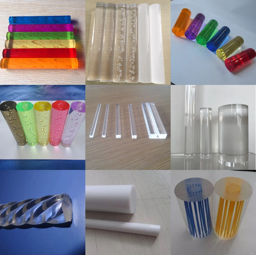 Clear Colored Acrylic Rod Plexiglass Rod